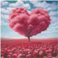 40x40 40Farben Love Tree