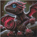 60x60 70Farben Red Rose Dragon