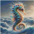 60x60 90Farben Rainbow Seahorse