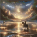 80x80 100Farben Waterdream with Horse