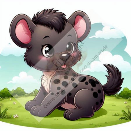 Diamond Painting Bild „Baby Hyena“