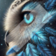 Diamond Painting Bild „Blue Owl“