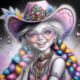 Diamond Painting Bild „Crazy Cowgirl“