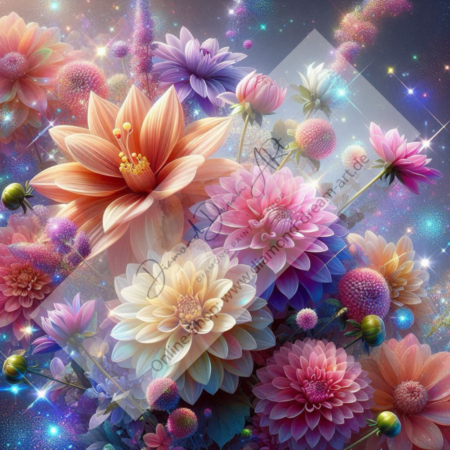 Diamond Painting Bild „Dahlia Flower“