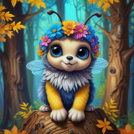 Diamond Painting Bild „Little Forest Bee“