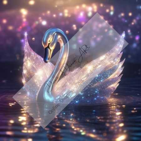 Diamond Painting Bild „Fairy glitter Swan“