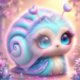 Diamond Painting Bild „Fluffy Snail“