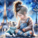 Diamond Painting Bild „French love in Paris“