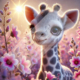 Diamond Painting Bild „Kleine Giraffe“