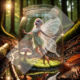 Diamond Painting Bild „Little fairy in the autumn magic Forest“