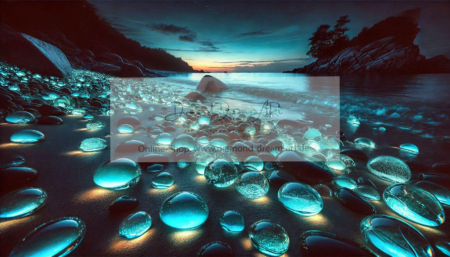 Diamond Painting Bild „Luminous Stones on the Beach“