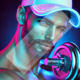 Diamond Painting Bild "Man with Dumbbell"