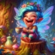 Diamond Painting Bild „Fairy Tea Time"