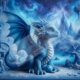 Diamond Painting Bild „Little Ice Dragon“ Eckig