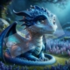 Diamond Painting Bild Blue Fantasy Dragon