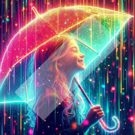 Diamond Painting Bild „Rainbow Umbrella“