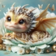 Diamond Painting Bild „Small Yellow Flower Dragon“