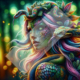 Diamond Painting Bild „Snake Woman“