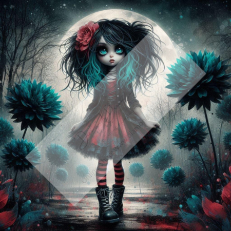 Diamond Painting Bild „Spookie Girl“