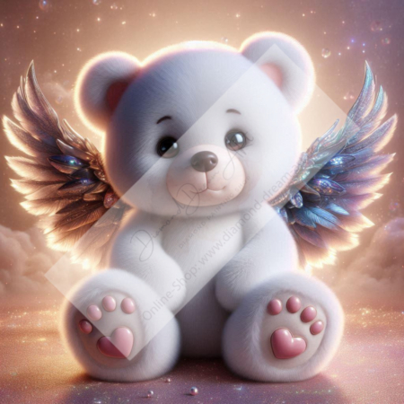 Diamond Painting Bild „Teddybear with Wings“