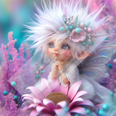 Diamond Painting Bild „White Dream Pixie“