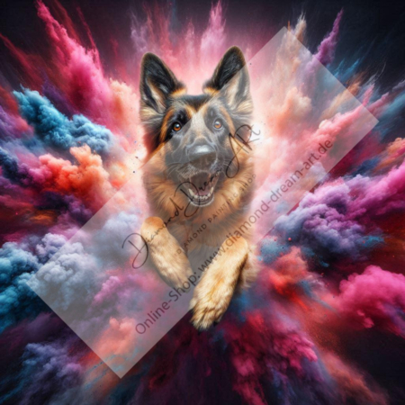 Diamond Painting Bild „German Shepherd mix Wonder“