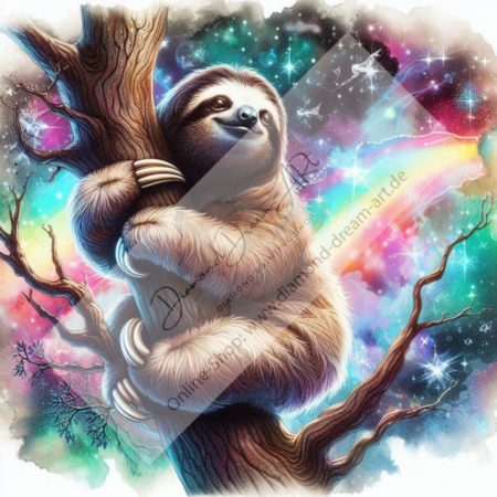 Diamond Painting Bild „Sloth magical Sky“