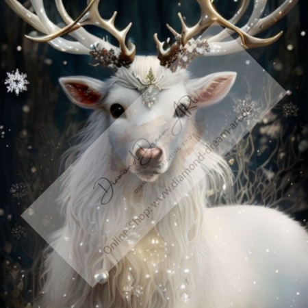 Diamond Painting Bild „Snow Deer“