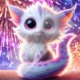 Diamond Painting Bild „Strange Kitten Happy New Year 2025“